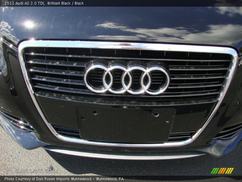 Brilliant Black / Black 2011 Audi A3 2.0 TDI