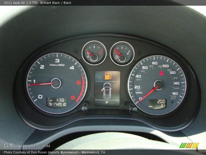  2011 A3 2.0 TDI 2.0 TDI Gauges