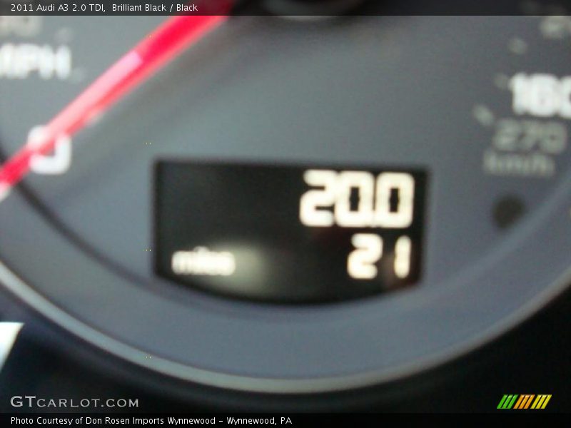 Brilliant Black / Black 2011 Audi A3 2.0 TDI