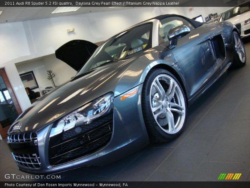 Daytona Grey Pearl Effect / Titanium Grey Nappa Leather 2011 Audi R8 Spyder 5.2 FSI quattro
