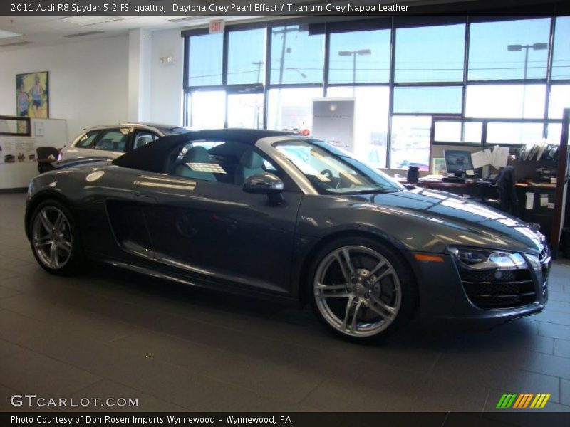 Daytona Grey Pearl Effect / Titanium Grey Nappa Leather 2011 Audi R8 Spyder 5.2 FSI quattro