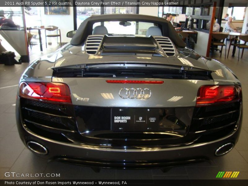 Daytona Grey Pearl Effect / Titanium Grey Nappa Leather 2011 Audi R8 Spyder 5.2 FSI quattro