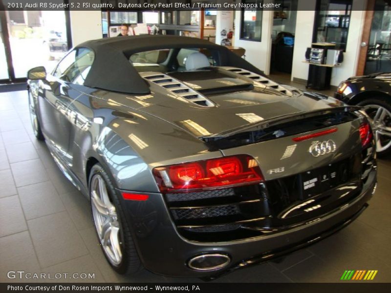Daytona Grey Pearl Effect / Titanium Grey Nappa Leather 2011 Audi R8 Spyder 5.2 FSI quattro