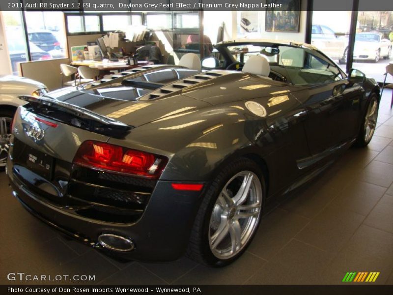 Daytona Grey Pearl Effect / Titanium Grey Nappa Leather 2011 Audi R8 Spyder 5.2 FSI quattro
