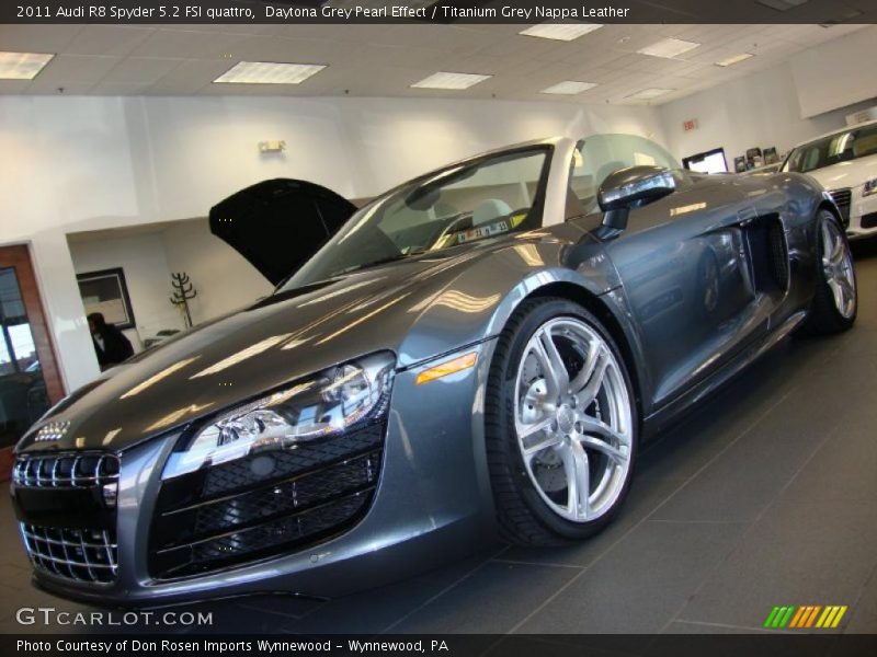 Daytona Grey Pearl Effect / Titanium Grey Nappa Leather 2011 Audi R8 Spyder 5.2 FSI quattro