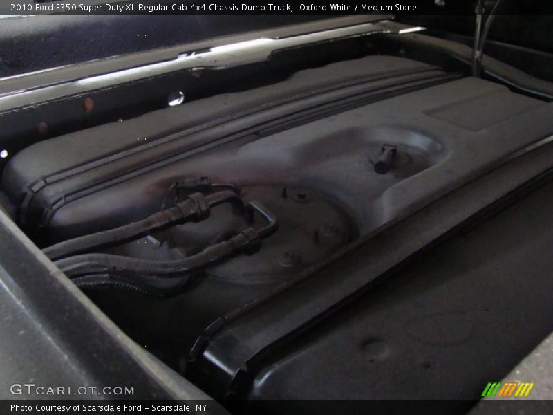 Oxford White / Medium Stone 2010 Ford F350 Super Duty XL Regular Cab 4x4 Chassis Dump Truck