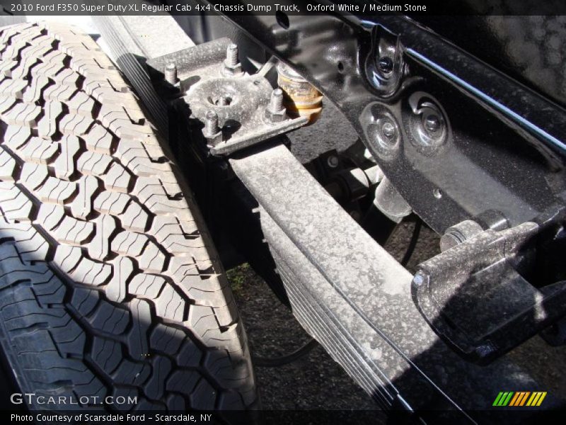 Oxford White / Medium Stone 2010 Ford F350 Super Duty XL Regular Cab 4x4 Chassis Dump Truck