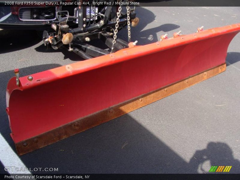 Bright Red / Medium Stone 2008 Ford F350 Super Duty XL Regular Cab 4x4