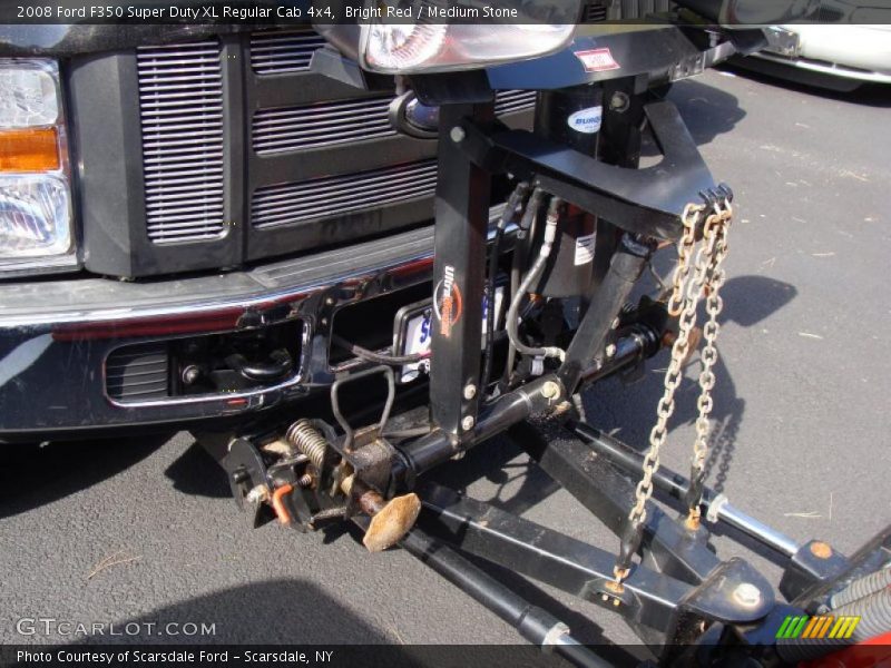 Bright Red / Medium Stone 2008 Ford F350 Super Duty XL Regular Cab 4x4