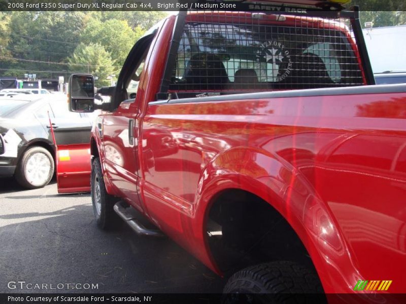 Bright Red / Medium Stone 2008 Ford F350 Super Duty XL Regular Cab 4x4