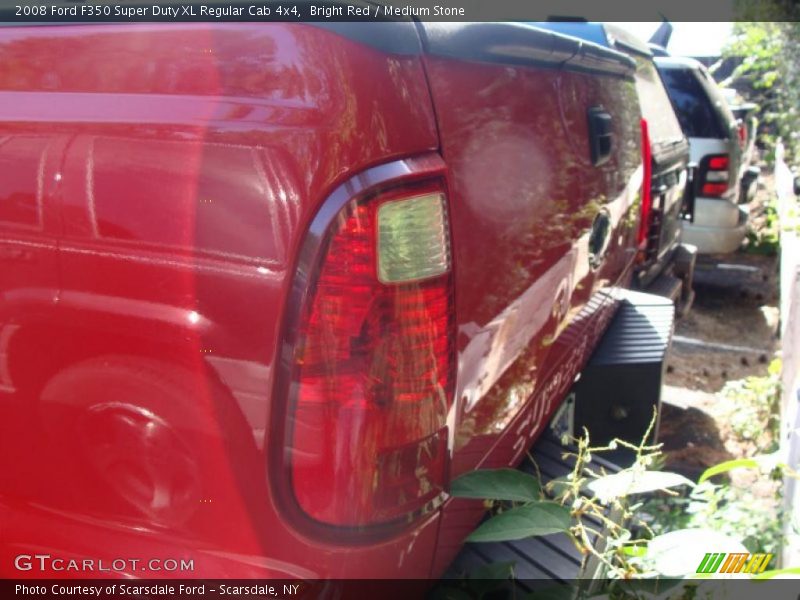 Bright Red / Medium Stone 2008 Ford F350 Super Duty XL Regular Cab 4x4