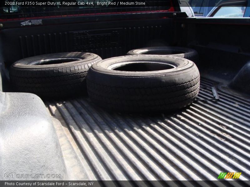 Bright Red / Medium Stone 2008 Ford F350 Super Duty XL Regular Cab 4x4