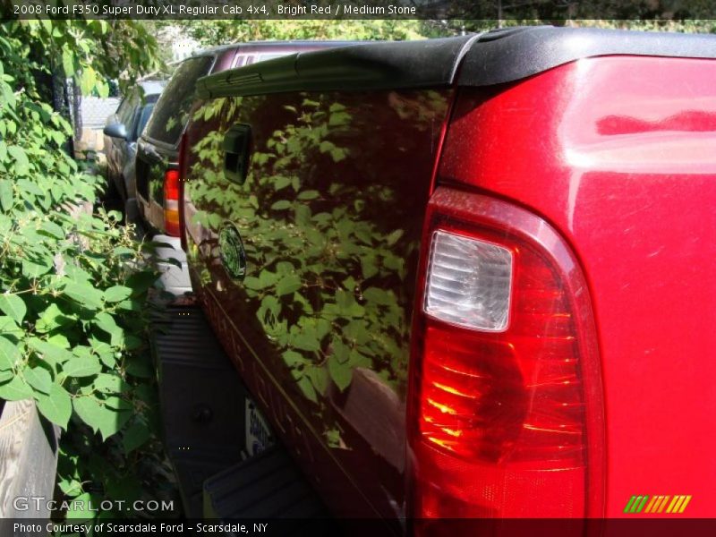 Bright Red / Medium Stone 2008 Ford F350 Super Duty XL Regular Cab 4x4