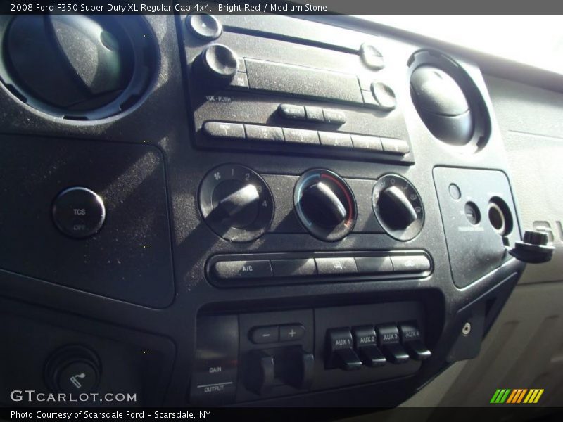 Bright Red / Medium Stone 2008 Ford F350 Super Duty XL Regular Cab 4x4