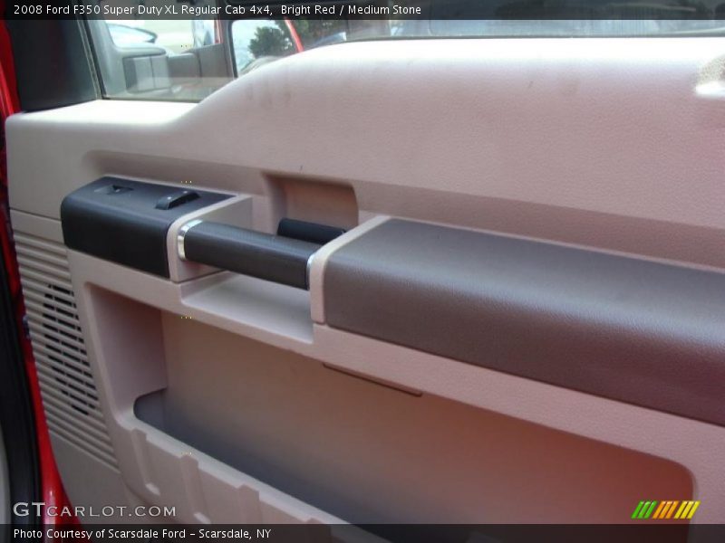 Bright Red / Medium Stone 2008 Ford F350 Super Duty XL Regular Cab 4x4