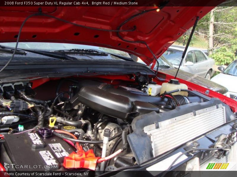 Bright Red / Medium Stone 2008 Ford F350 Super Duty XL Regular Cab 4x4