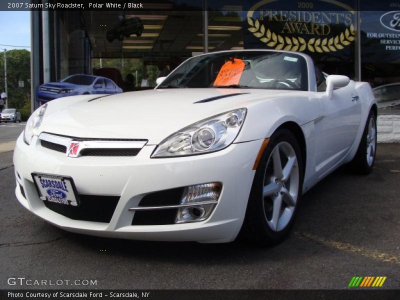 Polar White / Black 2007 Saturn Sky Roadster