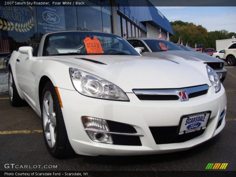 Polar White / Black 2007 Saturn Sky Roadster