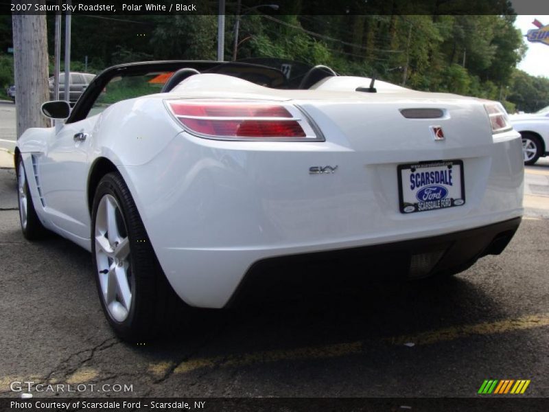 Polar White / Black 2007 Saturn Sky Roadster