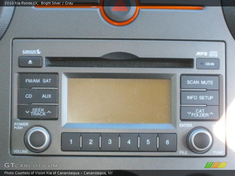 Controls of 2010 Rondo LX