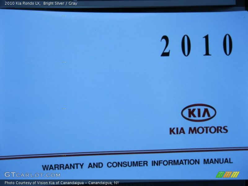 Bright Silver / Gray 2010 Kia Rondo LX