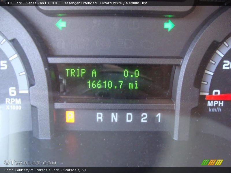 Oxford White / Medium Flint 2010 Ford E Series Van E350 XLT Passenger Extended
