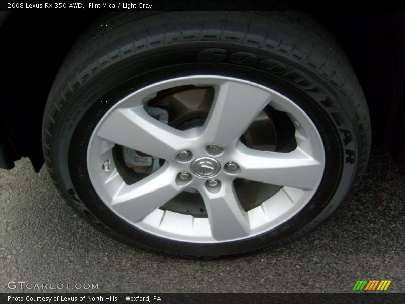 Flint Mica / Light Gray 2008 Lexus RX 350 AWD