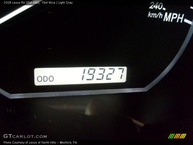 Flint Mica / Light Gray 2008 Lexus RX 350 AWD