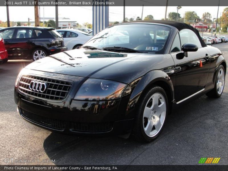 Brilliant Black / Ebony Black 2001 Audi TT 1.8T quattro Roadster