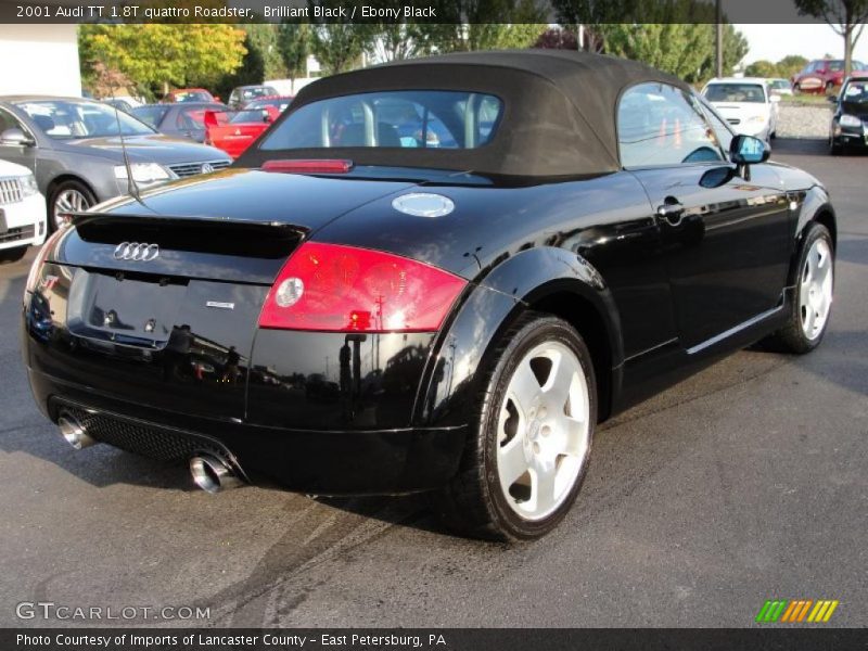 Brilliant Black / Ebony Black 2001 Audi TT 1.8T quattro Roadster