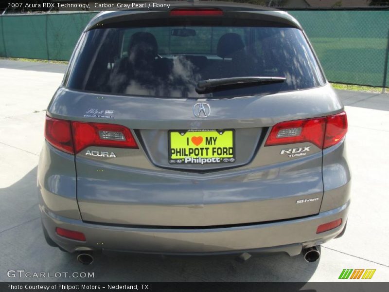 Carbon Gray Pearl / Ebony 2007 Acura RDX Technology