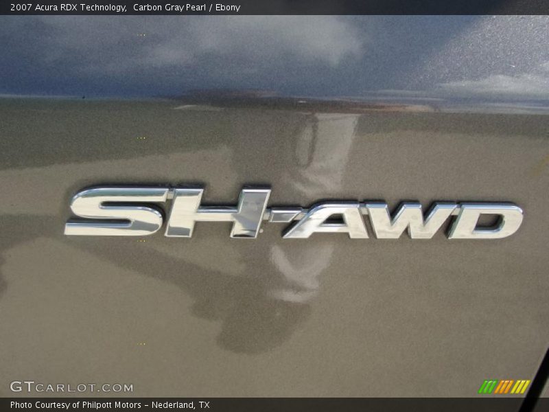 Carbon Gray Pearl / Ebony 2007 Acura RDX Technology