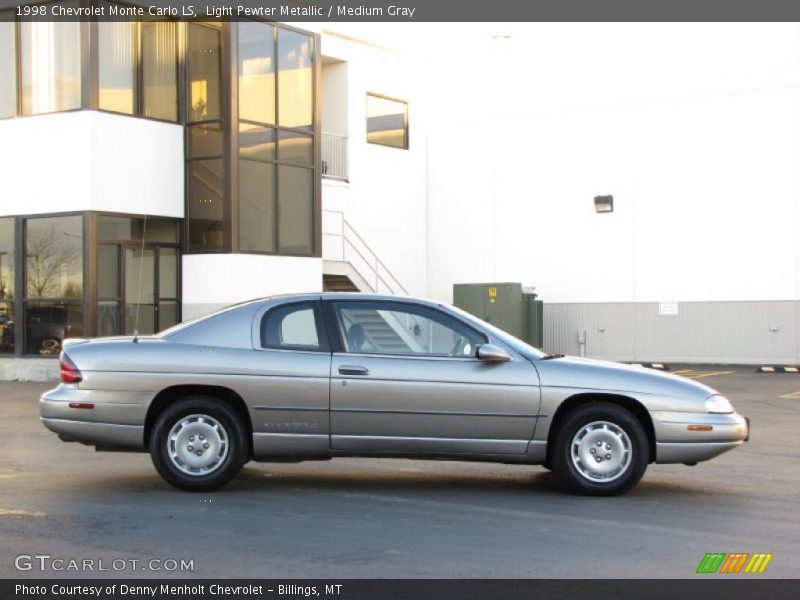 Light Pewter Metallic / Medium Gray 1998 Chevrolet Monte Carlo LS