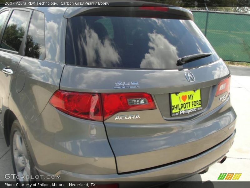 Carbon Gray Pearl / Ebony 2007 Acura RDX Technology