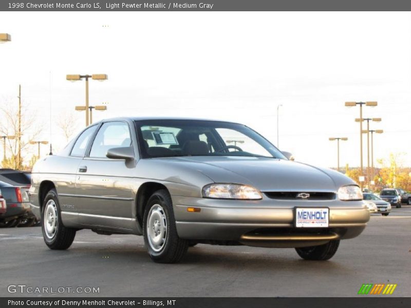 Light Pewter Metallic / Medium Gray 1998 Chevrolet Monte Carlo LS