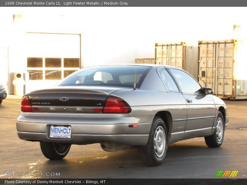 Light Pewter Metallic / Medium Gray 1998 Chevrolet Monte Carlo LS