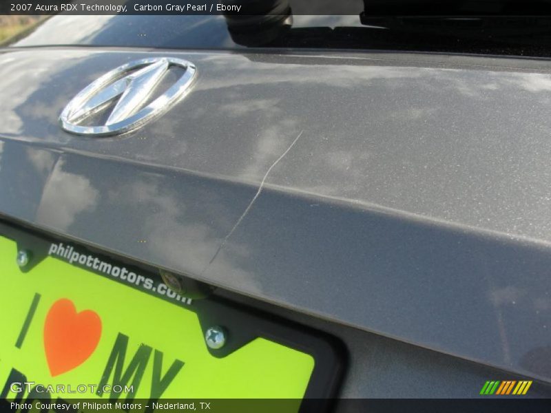 Carbon Gray Pearl / Ebony 2007 Acura RDX Technology