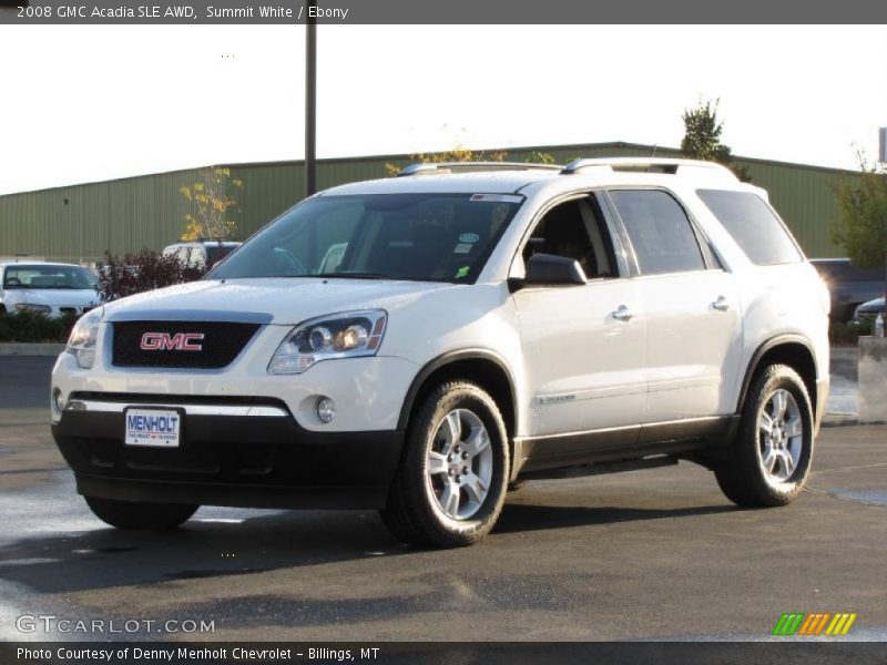 Summit White / Ebony 2008 GMC Acadia SLE AWD