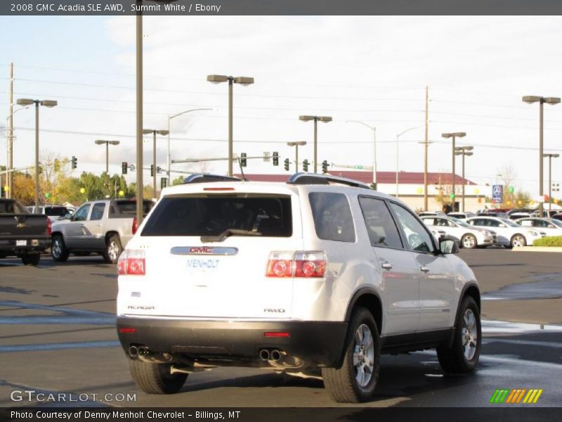 Summit White / Ebony 2008 GMC Acadia SLE AWD