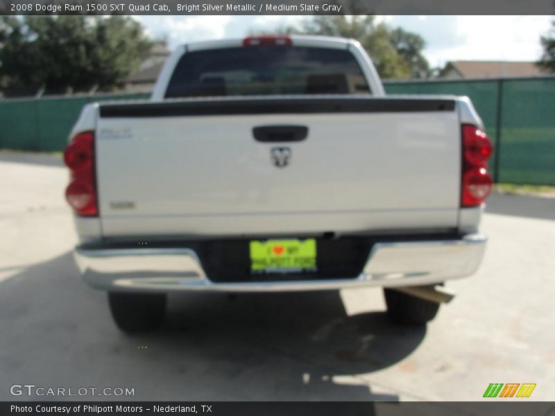 Bright Silver Metallic / Medium Slate Gray 2008 Dodge Ram 1500 SXT Quad Cab