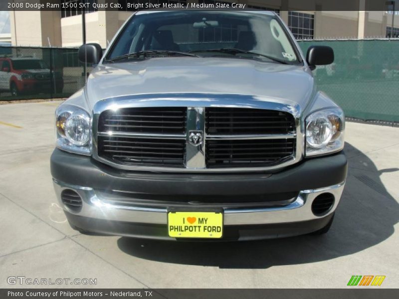 Bright Silver Metallic / Medium Slate Gray 2008 Dodge Ram 1500 SXT Quad Cab