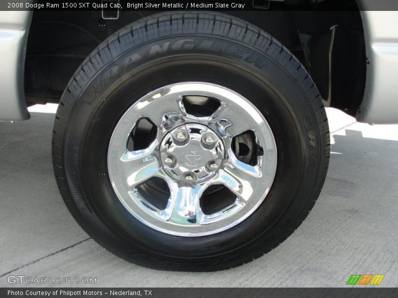 Bright Silver Metallic / Medium Slate Gray 2008 Dodge Ram 1500 SXT Quad Cab