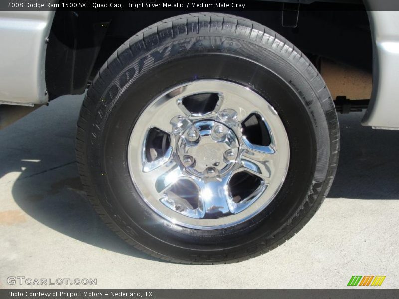Bright Silver Metallic / Medium Slate Gray 2008 Dodge Ram 1500 SXT Quad Cab