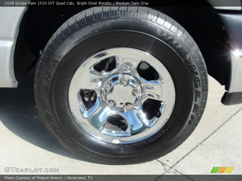 Bright Silver Metallic / Medium Slate Gray 2008 Dodge Ram 1500 SXT Quad Cab