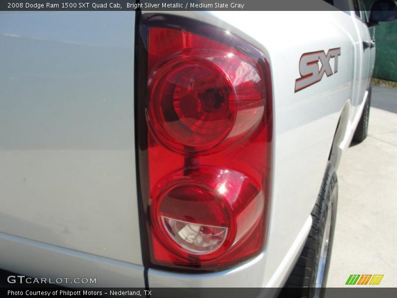 Bright Silver Metallic / Medium Slate Gray 2008 Dodge Ram 1500 SXT Quad Cab