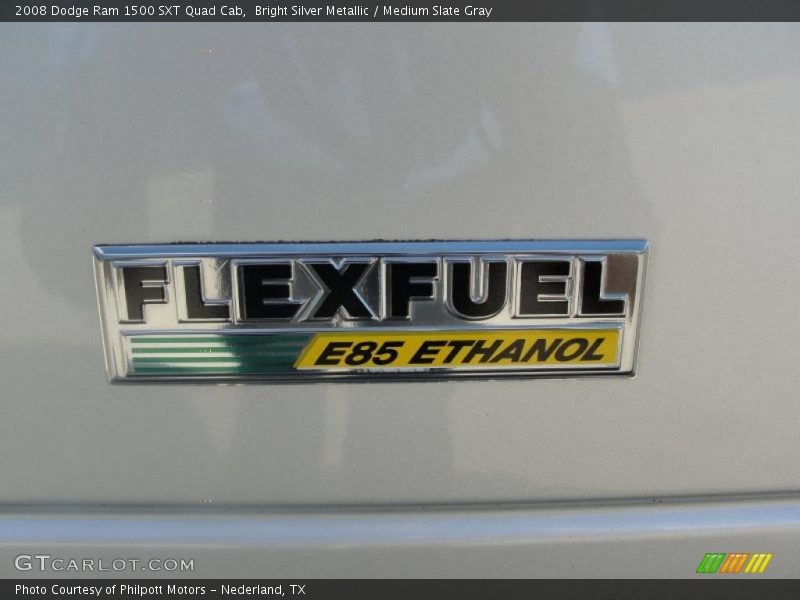 Bright Silver Metallic / Medium Slate Gray 2008 Dodge Ram 1500 SXT Quad Cab