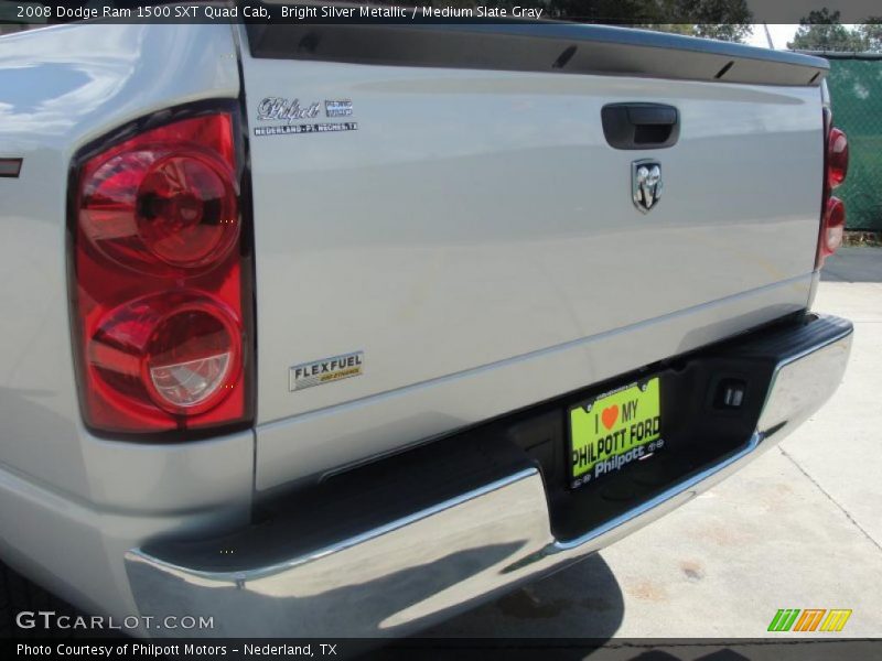 Bright Silver Metallic / Medium Slate Gray 2008 Dodge Ram 1500 SXT Quad Cab
