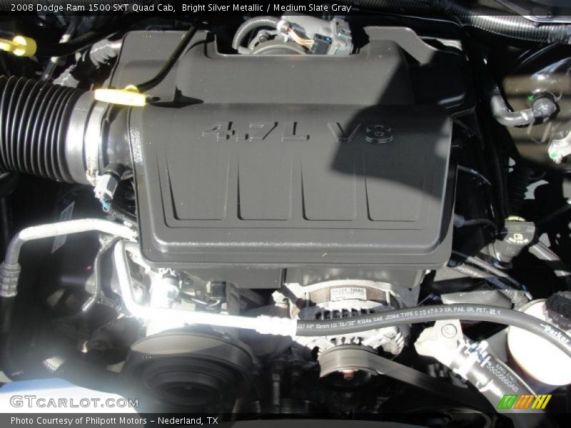 Bright Silver Metallic / Medium Slate Gray 2008 Dodge Ram 1500 SXT Quad Cab