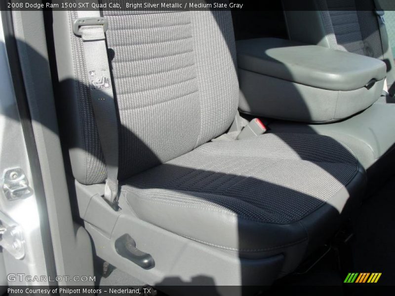 Bright Silver Metallic / Medium Slate Gray 2008 Dodge Ram 1500 SXT Quad Cab
