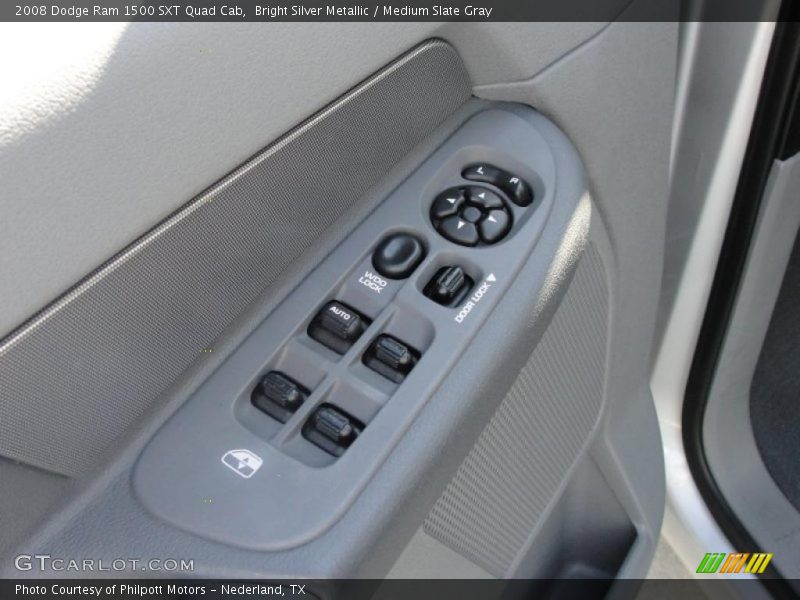 Bright Silver Metallic / Medium Slate Gray 2008 Dodge Ram 1500 SXT Quad Cab